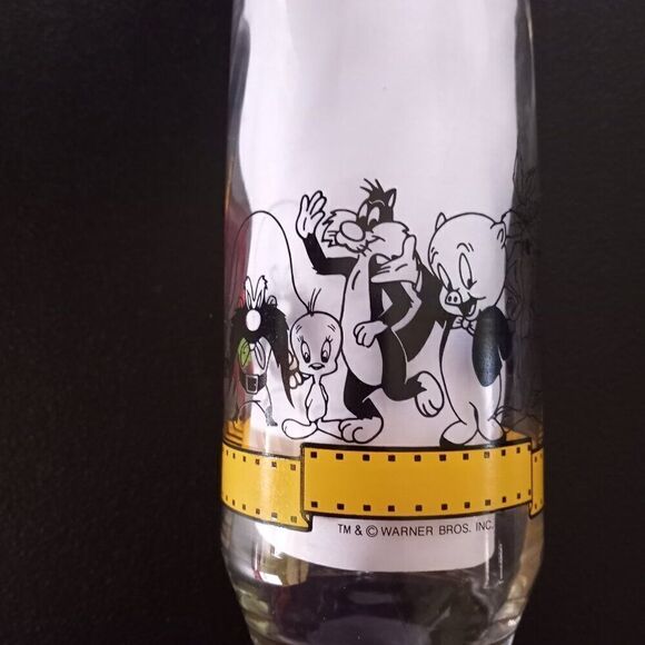 1990 Bugs Bunny Glass Happy Birthday 50th Anniversary Warner Bros Vintage 1990 - Picture 12 of 14